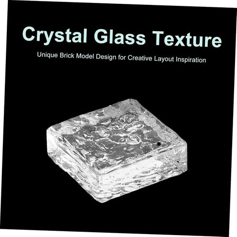 20pcs Clear Glass Bricks for Dollhouse Realistic Miniature Building Supplies DIY Decoration for Micro Scenes for Dollhouse Accessories and Crafts in Saudi Arabia