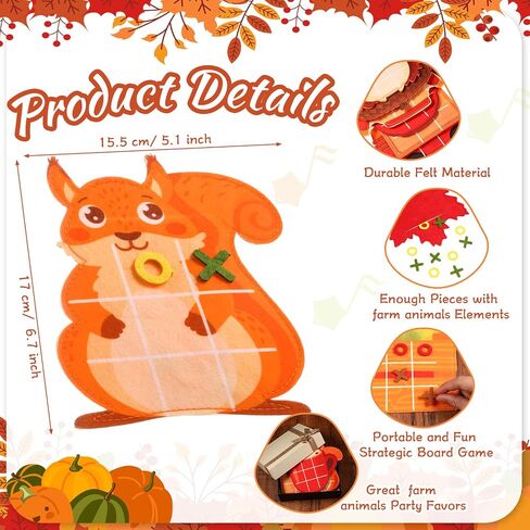 Capoda 24 Pack Fall Party Favors Pumpkin Maple Strategic Board Game Autumn Adumn Desciving Desk Toys for Fall Goody Bag Stuffers Autumn Birthday Party Gift (لطيف) in Saudi Arabia