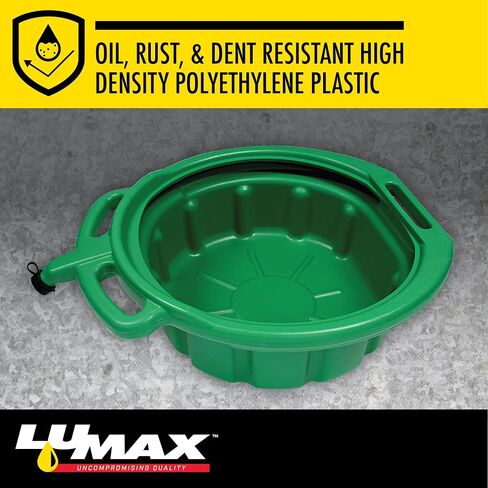 LUMAX Green 3.75 Gallon Plastic Oil Drain Pan, LX-1631 in Kuwait