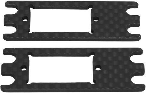 plplaaoo 2PCS Lightweight Carbon Fiber Servo Adapter Plate for VS4-10 PRO | Servo Mount Upgrade for 1/10 Scale RC Cars | Enhances Steering Compatibility and Performance in Saudi Arabia
