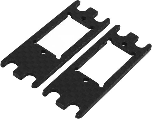 plplaaoo 2PCS Lightweight Carbon Fiber Servo Adapter Plate for VS4-10 PRO | Servo Mount Upgrade for 1/10 Scale RC Cars | Enhances Steering Compatibility and Performance in Saudi Arabia