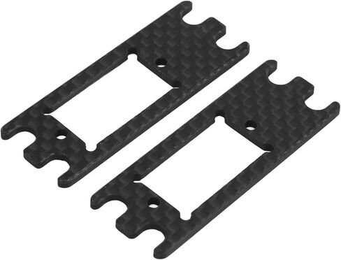 plplaaoo 2PCS Lightweight Carbon Fiber Servo Adapter Plate for VS4-10 PRO | Servo Mount Upgrade for 1/10 Scale RC Cars | Enhances Steering Compatibility and Performance in Saudi Arabia