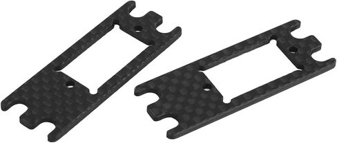 plplaaoo 2PCS Lightweight Carbon Fiber Servo Adapter Plate for VS4-10 PRO | Servo Mount Upgrade for 1/10 Scale RC Cars | Enhances Steering Compatibility and Performance in Saudi Arabia