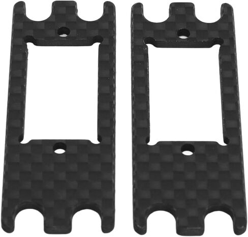 plplaaoo 2PCS Lightweight Carbon Fiber Servo Adapter Plate for VS4-10 PRO | Servo Mount Upgrade for 1/10 Scale RC Cars | Enhances Steering Compatibility and Performance in Saudi Arabia