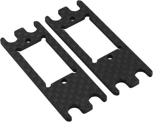 plplaaoo 2PCS Lightweight Carbon Fiber Servo Adapter Plate for VS4-10 PRO | Servo Mount Upgrade for 1/10 Scale RC Cars | Enhances Steering Compatibility and Performance in Saudi Arabia