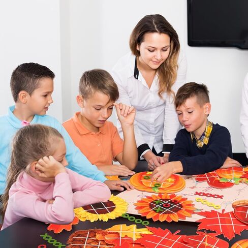 Capoda 24 Pack Fall Party Favors Pumpkin Maple Strategic Board Game Autumn Thanksgiving Desk Game Toys for Fall Harvest Goody Bag Stuffers Autumn Birthday Party Gift (Cute) in Kuwait