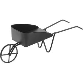 SAFIGLE Simulated Retro Wrought Iron Cart: Mini Wheelbarrow for Dollhouse 4.92X1.77X1.18 Inch Black Metal for Decoration Photography Props Fairy Garden Accessories in Saudi Arabia
