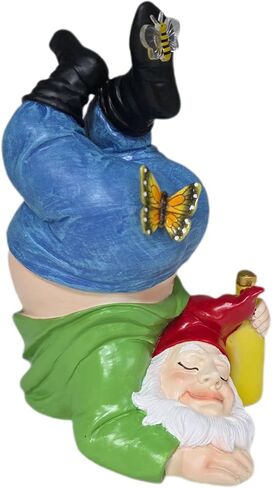 Gnome Hide a Key Outside Funny Dwarf Key Hider Outdoor Containers Box For House Spare Keys Secret Compartment Storage Yard Patio Lawn Ornament Decorations Christmas Garden Gifts in Saudi Arabia