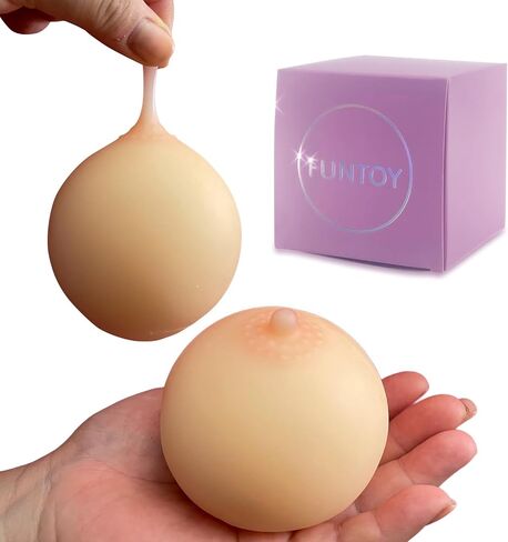 Soft Silicone Squishy Stress Ball - Funny Adult Gag Gift for Stress Relief, Perfect for Bachelor Party or Birthday Gift in Saudi Arabia