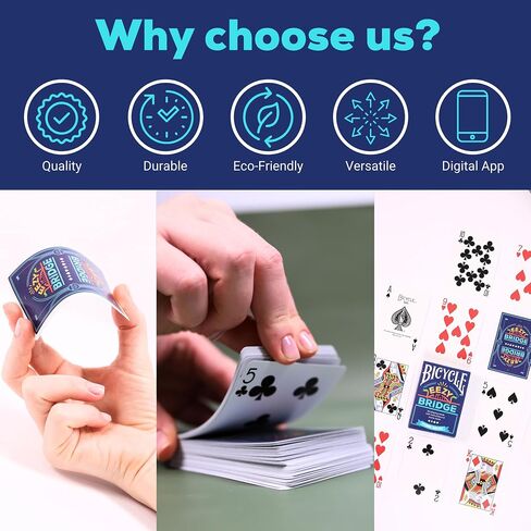 أوراق اللعب الممتازة للدراجات مع لعبة وتطبيق Bonus-Deck Standard Poker مع 52 بطاقة ، و 2 Jokers ، وبطاقتين للقاعدة ، وملاءمة Air-Cushion-أحباء الصديقة للبيئة ، ودائم البطاقات in Saudi Arabia