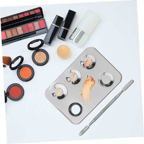 Safigle Makeup خلط صينية ملعقة ملعقة الصفيحة لمادة مستحضرات التجميل أصباغ الأظافر مضغوطة in Saudi Arabia