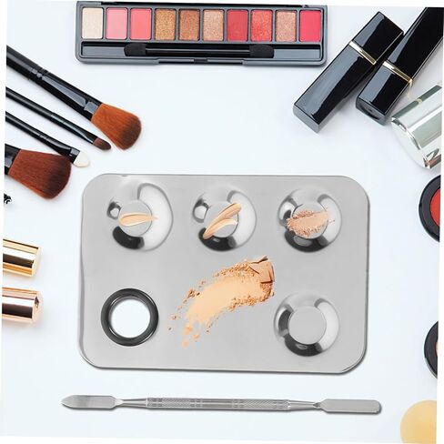 Safigle Makeup خلط صينية ملعقة ملعقة الصفيحة لمادة مستحضرات التجميل أصباغ الأظافر مضغوطة in Saudi Arabia