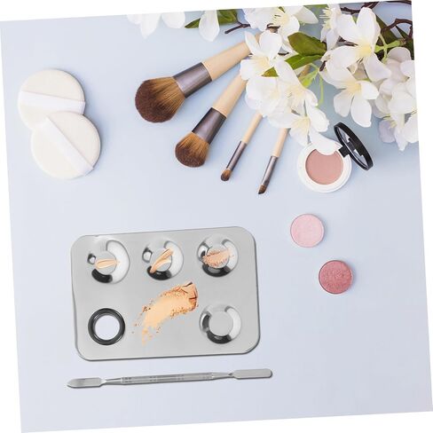 Safigle Makeup خلط صينية ملعقة ملعقة الصفيحة لمادة مستحضرات التجميل أصباغ الأظافر مضغوطة in Saudi Arabia