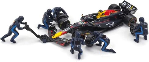 1/43 F1 RB20#1PIT STOP Series Model Mody Mode مع 6 شخصيات من طاقم الحفرة ، مركبة قابلة للتحصيل للعشاق هدية in Kuwait