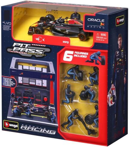 1/43 F1 RB20#1PIT STOP Series Model Mody Mode مع 6 شخصيات من طاقم الحفرة ، مركبة قابلة للتحصيل للعشاق هدية in Kuwait