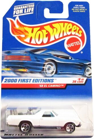 Hot Wheels 2000 First Editions '68 El Camino 8/36, White in Saudi Arabia