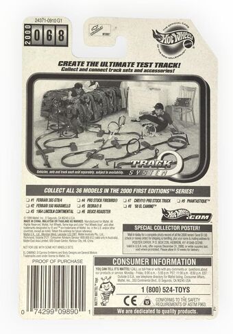 Hot Wheels 2000 First Editions '68 El Camino 8/36, White in Saudi Arabia