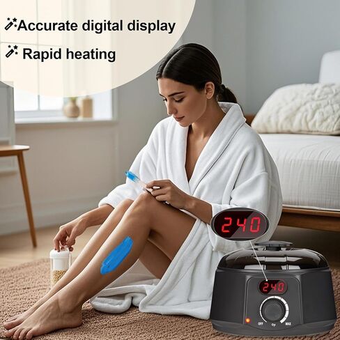طقم صنع الشموع ، شمع ملزم لصنع الشموع ، صناعة الشموع DIY للبالغين ، والمبتدئين ، بما في ذلك 500W موقد كهربائي ، وعاء ذوبان 900 مل من دبب الشمع ، شمعة فتيل ، مقياس حرارة ، ملعقة (رمادية) in Kuwait