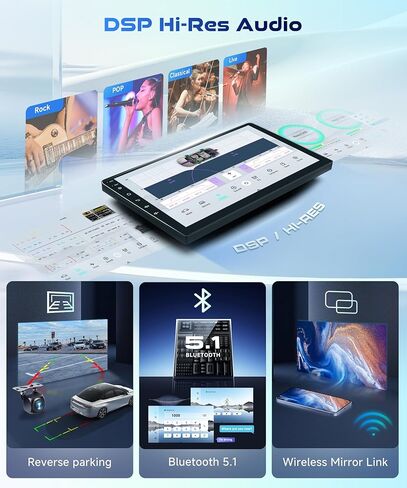 2G+64G for Toyota Corolla 2009 2010 2011 2012 2013 Android Car Stereo with Wireless Apple CarPlay Android Auto, podofo 9'' Touch Screen Bluetooth Car Radio with GPS HiFi Audio WiFi Backup Camera in Kuwait