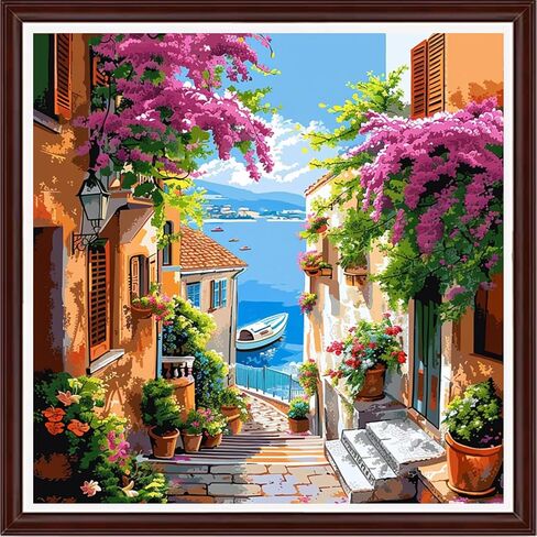 DOOXVEENT Cross Cross Stitch Kits للبالغين 11ct أنماط المطبوعة المتقاطعة المتقاطعة المتقاطع طقم تطريز مختومة أو محسب مجموعات الإبرة- يسوع يصلي من أجل شروق الشمس 18x18 بوصة in Kuwait