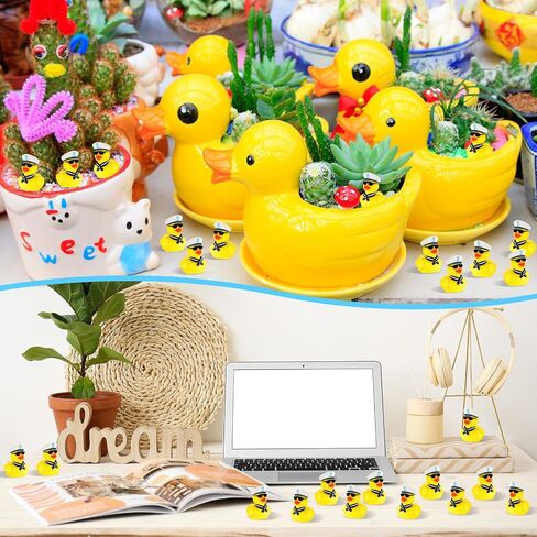 150 PCS MINI CRUISE RESINT DUCKS BROY YERDER TIPLE CRUISE Ship Duck Formings Small Luny Funny Sailing Toys for Micro Garden Landscape Dollhouse Potted Potted Potted Decor in Saudi Arabia