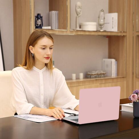 Mosiso متوافق مع Macbook Pro 13 بوصة Case M2 M1 2023-2016 ، قذيفة بلاستيكية وحقيبة مربعة مغلي مع غطاء واقي وحماية الشاشة وحقيبة ، روز الكوارتز والطباشير الوردي in Saudi Arabia
