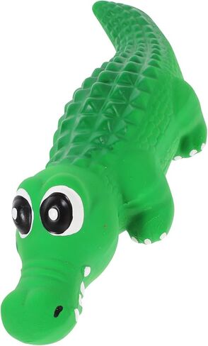 لعبة Logofun Doceaky Toy Latex Crocodile Dog Puting Toy Latex Puppy Toy Toy With Squeaker Cartoon Animal Toy for Pet Supplies - Green in Saudi Arabia