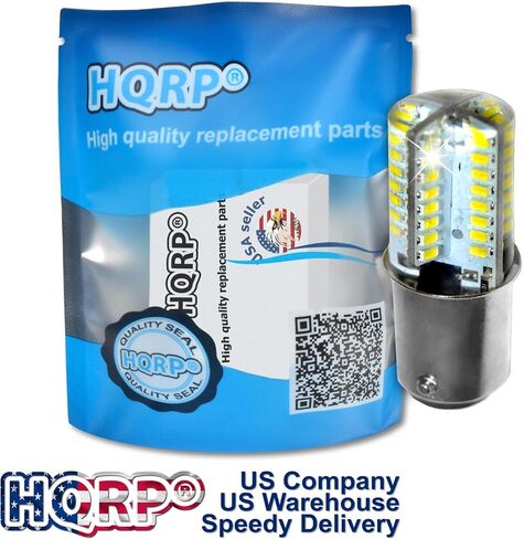HQRP 110V LED LED لمبة دافئة أبيض متوافق مع PFAFF 1371/1467/1469/1471/1472/1473/1475/4240/4250/4260 آلة الخياطة in Kuwait