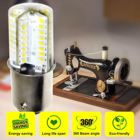 HQRP 110V LED LED لمبة دافئة أبيض متوافق مع PFAFF 1371/1467/1469/1471/1472/1473/1475/4240/4250/4260 آلة الخياطة in Kuwait
