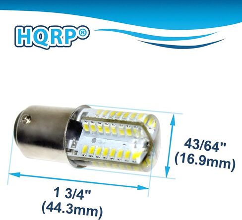 HQRP 110V LED LED لمبة دافئة أبيض متوافق مع PFAFF 1371/1467/1469/1471/1472/1473/1475/4240/4250/4260 آلة الخياطة in Kuwait