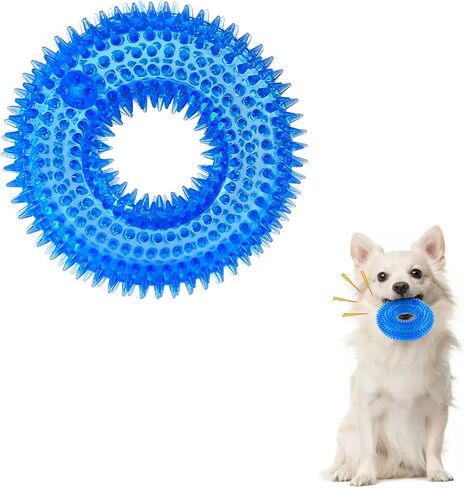 Andiker Squeaky Dog Toy, Safe TPR Chewable Dog Toys for Teeth Grinding&Cleaning Dog Fetch Toys for Enhancing Interactivity Outdoor Suitable for All Dog Sizes Puppy’s Gifts and Dog Lovers (Small) in Saudi Arabia