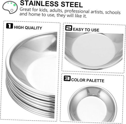 NUOBESTY 10Pcs Pigment Mixing Tray Lightweight Watercolor Palette for Art School Studio Use Comfortable Grip Portable Design for Easy Painting Anywhere in Saudi Arabia