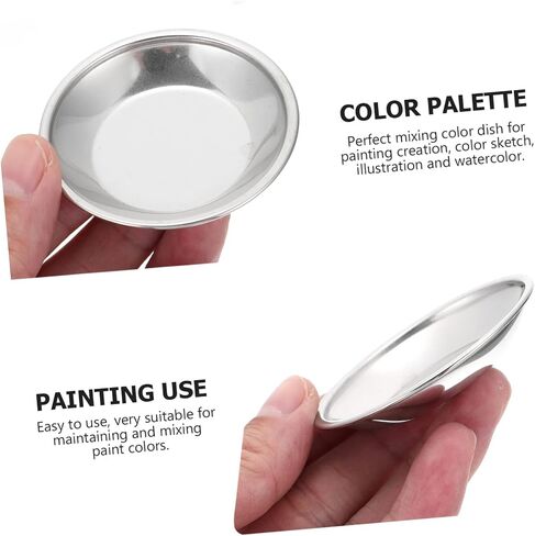 NUOBESTY 10Pcs Pigment Mixing Tray Lightweight Watercolor Palette for Art School Studio Use Comfortable Grip Portable Design for Easy Painting Anywhere in Saudi Arabia