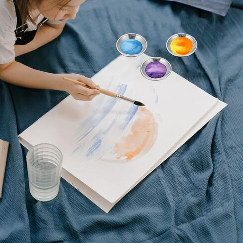 Artibetter 10pcs ألوان خلط طبق للفن صينية طلاء متينة للطلاب الفنانين من السهل تنظيف تصميم خفيف الوزن لرسم الطلاء in Saudi Arabia