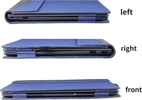 for HP ProBook 440/445 G11 Notebook Edition Computer Case｜for HP Elite X360 1040 G9 2-in-1 Leather Case and Elite X360 1040 G10 PU Leather Computer Bag (Dark Blue) in Saudi Arabia