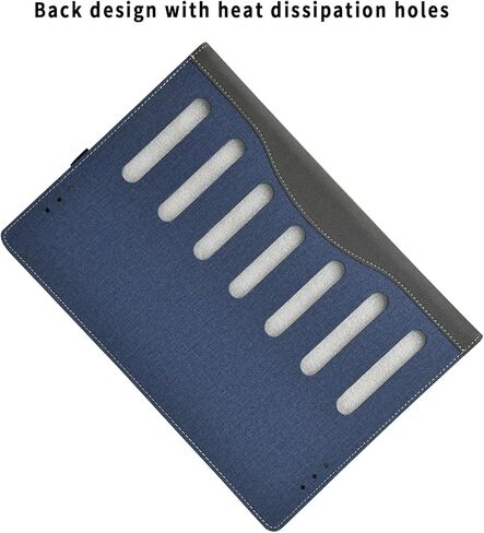 for HP ProBook 440/445 G11 Notebook Edition Computer Case｜for HP Elite X360 1040 G9 2-in-1 Leather Case and Elite X360 1040 G10 PU Leather Computer Bag (Dark Blue) in Saudi Arabia