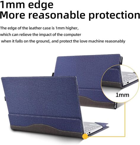 for HP ProBook 440/445 G11 Notebook Edition Computer Case｜for HP Elite X360 1040 G9 2-in-1 Leather Case and Elite X360 1040 G10 PU Leather Computer Bag (Dark Blue) in Saudi Arabia
