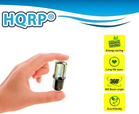 HQRP 110V مصباح LED مصباح أبيض بارد أبيض متوافق مع المغني 2505/2515/2517/2530/2543/3101/3102/3103/3105/3270/3314/3317 آلة الخياطة in Kuwait