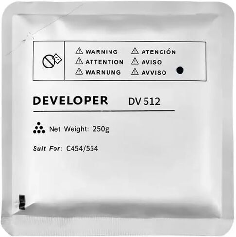 Compatible DV512 Developer Powder for Photocopiers C554 C224 C284 C364 C454 A2XN0KD Iron Powder(1PCS BK) in Kuwait