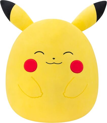 Squishmallows Original 20in Happy Pikachu Pokémon Plush - Ultrasoft الرسمي Jazwares Plush (Jumbo) in Saudi Arabia