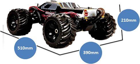 JLBRACINGRC 1/10 Brushless RC Car for Adults,Fast 50+ mph High Speed RTR RC Truck, 4WD Offroad Monster Truck, 2.4GHZ Radio Controlled Electric Remote Control Car, IPX7 Waterproof Racing Vehicle in Saudi Arabia