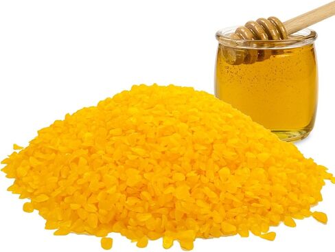 Yellow Beeswax Pellets 10LB, Organic Beeswax, Beeswax for Candle Making, Body, Skin Care DIY, Lip Balm and Soap Making Supplies in Saudi Arabia