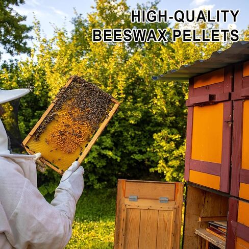 Yellow Beeswax Pellets 10LB, Organic Beeswax, Beeswax for Candle Making, Body, Skin Care DIY, Lip Balm and Soap Making Supplies in Saudi Arabia