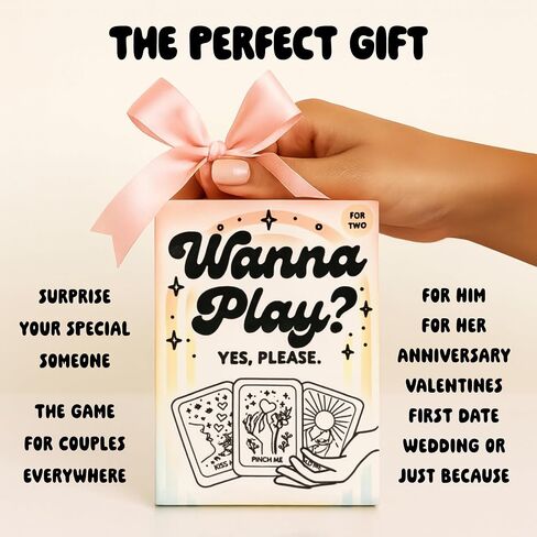 Wanna Play?™ Couples Card Game – Playful Date Night Idea & Romantic for Couple, Couples Game for Him or Her, Valentine’s Day Gift or Just Because in Saudi Arabia