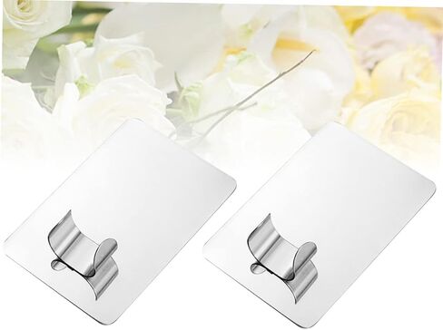 LIFKOME 2pcs Nail Art Silver Finger Ring Makeup Mixing Tray for Color Blending for Nail Art Artists Salons Home Use Medium in Saudi Arabia