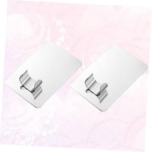 LIFKOME 2pcs Nail Art Silver Finger Ring Makeup Mixing Tray for Color Blending for Nail Art Artists Salons Home Use Medium in Saudi Arabia