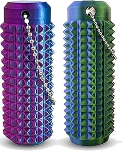 4PCS 3D Printed Spiky Pain Stim Fidget Toys for Adults, Hard Sensory Keychain for Stress and Anxiety Relief, Ouchies Pain Fidget Pocket Stim Toy Set, Novelty Gift for Focus and Relaxation (4PCS) in Saudi Arabia