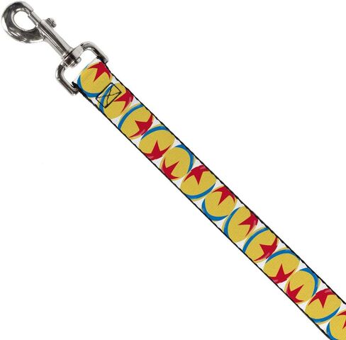 Dog Leash Disney Pixar Luxo Ball Repeat White Yellow Blue Red 6 Feet Long 1.0 Inch Wide in Saudi Arabia