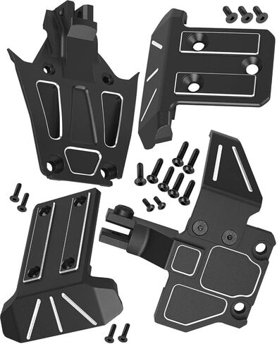 RC Aluminium Front Rear Chassis Brace Mounts/Skid Plates Upgrades Part for 1/10 Jato 4X4 4WD,Jato 4X4 VXL,(Replaces Part:#9025#9044) Navy Blue in Saudi Arabia