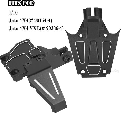 RC Aluminium Front Rear Chassis Brace Mounts/Skid Plates Upgrades Part for 1/10 Jato 4X4 4WD,Jato 4X4 VXL,(Replaces Part:#9025#9044) Navy Blue in Saudi Arabia
